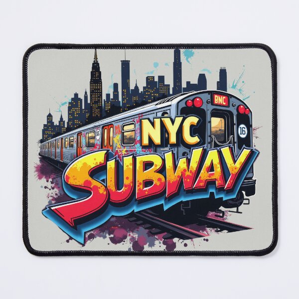 Item preview, New York Subway NYC Subway illustration Train Graffiti designed and sold by MayaDelaye.