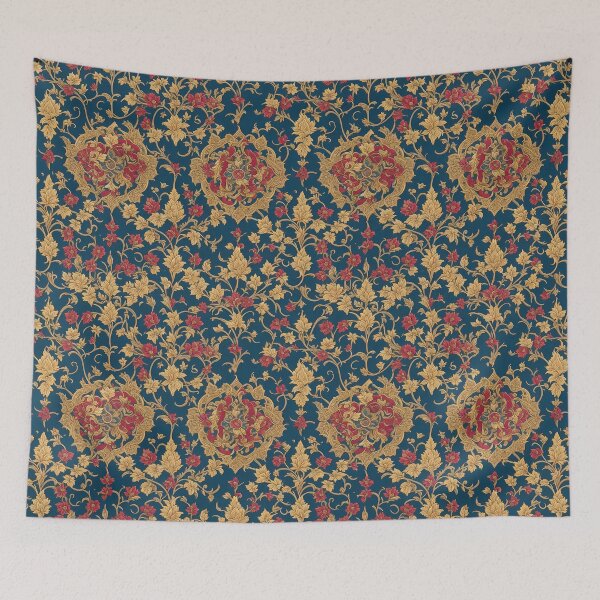 Item preview, Medieval Floral Filigree Pattern designed and sold by FlowerMeFlorals.