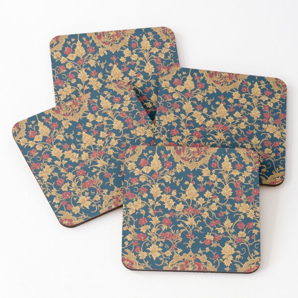 Item preview, Medieval Floral Filigree Pattern designed and sold by FlowerMeFlorals.