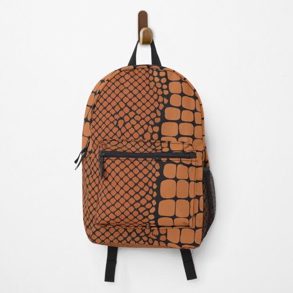 Item preview, A design of a crocodile skin pattern in burnt orange and black. designed and sold by HEMRO.