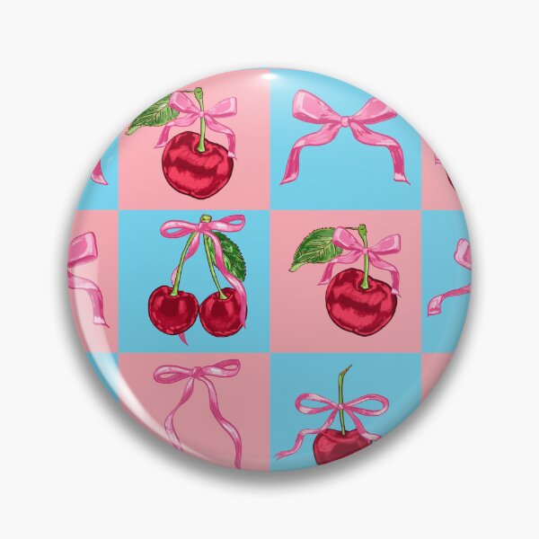 Item preview, Coquette Cherry and Bows Check designed and sold by MaiZephyr.