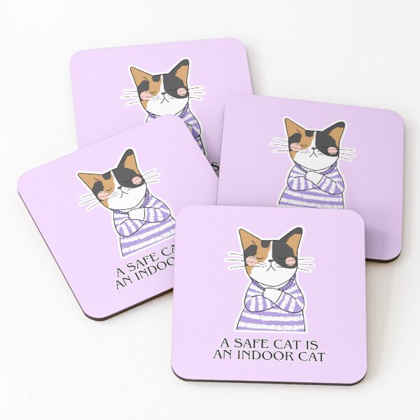Item preview, Keep Cats Safe #catindoor #catcare #catsafety #catoutdoors #outdoorcat designed and sold by Anna Halasek.