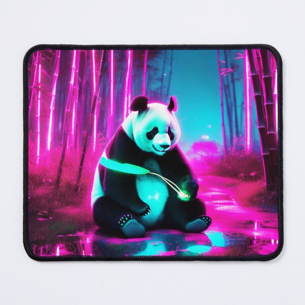 Item preview, AI Cute Panda Neon Color designed and sold by AbeeRedB.