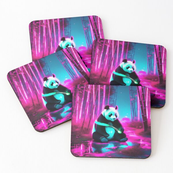 Item preview, AI Cute Panda Neon Color designed and sold by AbeeRedB.