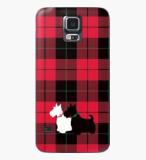 Scottie Tartan Hülle & Klebefolie für Samsung Galaxy