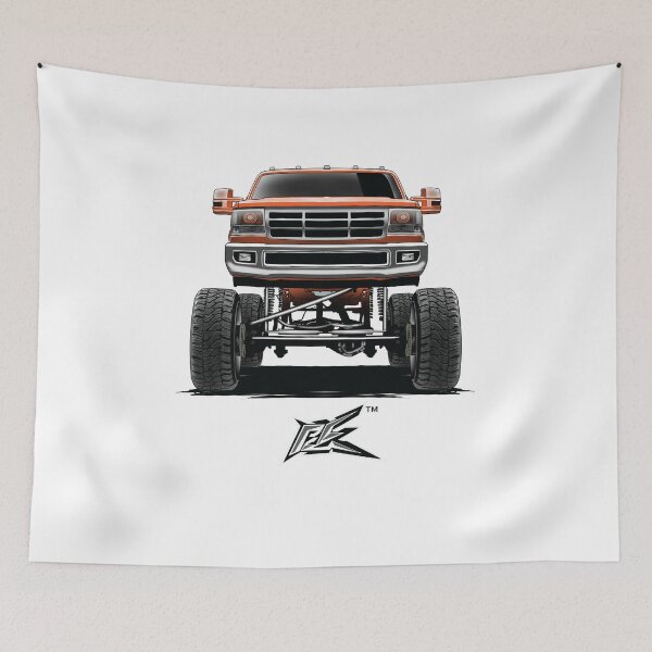Item preview, ford f250 ranger lifted truck orange  designed and sold by NaquashM.