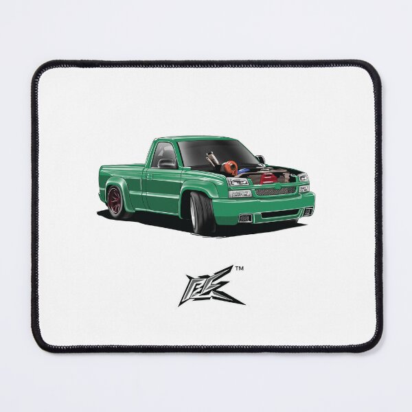 Item preview, american v8 drift truck green designed and sold by NaquashM.