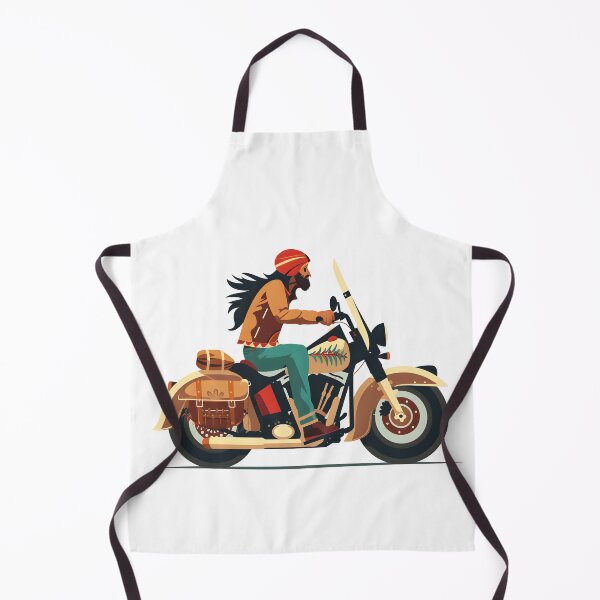 Item preview, hippie biker freedom-loving motorcyclist designed and sold by wonderisland.