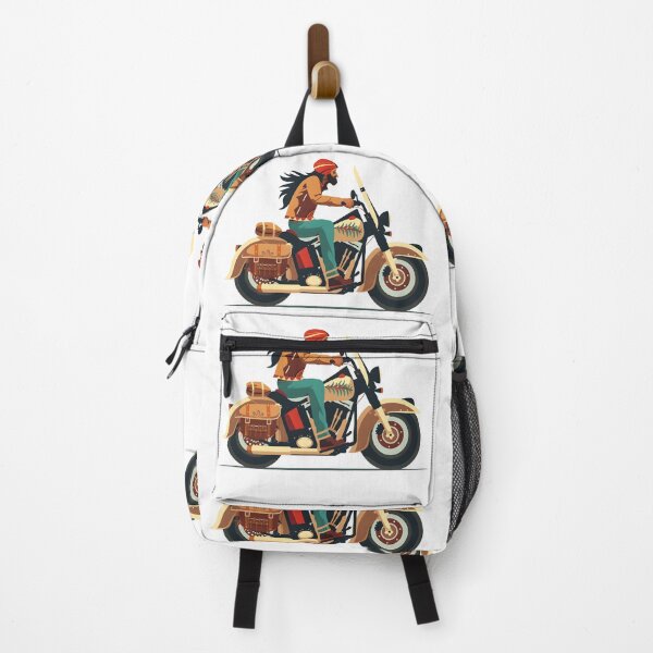 Item preview, hippie biker freedom-loving motorcyclist designed and sold by wonderisland.