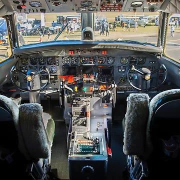 Artwork thumbnail, Convair 440 Cockpit by Stuart Row