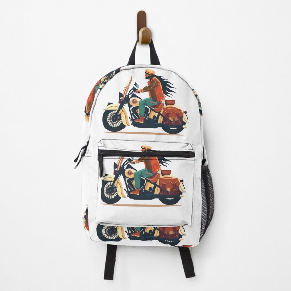 Item preview, hippie biker freedom-loving motorcyclist designed and sold by wonderisland.