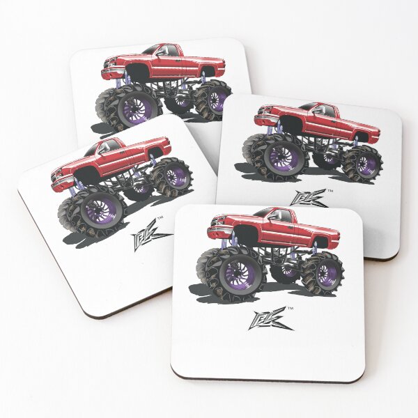 Item preview, american v8 lifted monster truck red  designed and sold by NaquashM.