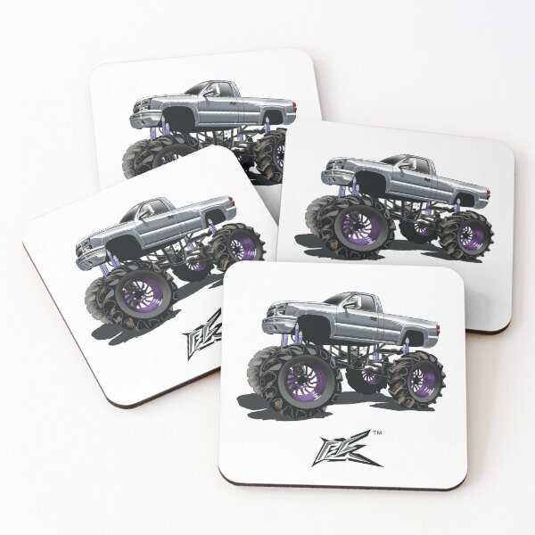 Item preview, american v8 lifted monster truck gray  designed and sold by NaquashM.