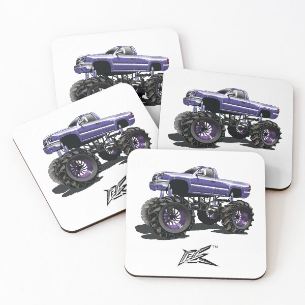 Item preview, american v8 lifted monster truck purple  designed and sold by NaquashM.