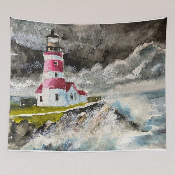 Item preview, Lighthouse In A Storm designed and sold by TheArtCave.