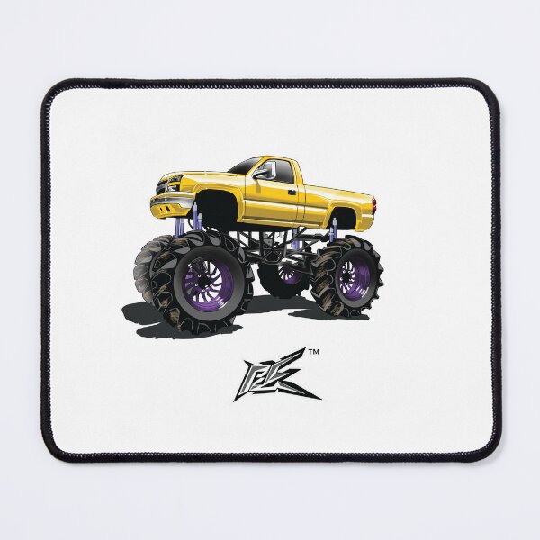 Item preview, american v8 lifted monster truck yellow designed and sold by NaquashM.