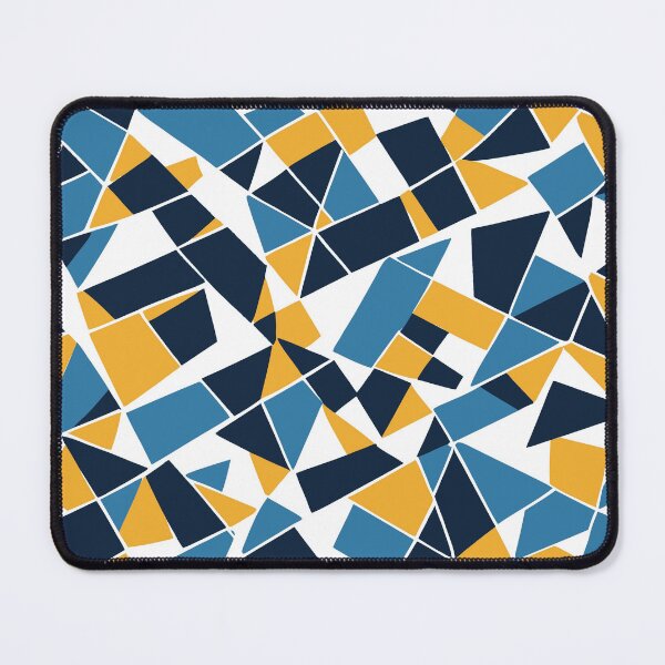 Item preview, Geodesic Geometric Abstract Art 1 Blue and Yellow designed and sold by taiche.