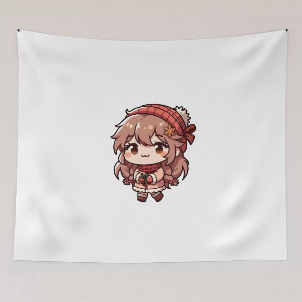 Item preview, Kawaii Anime Xmas Girl designed and sold by StickyGuys.