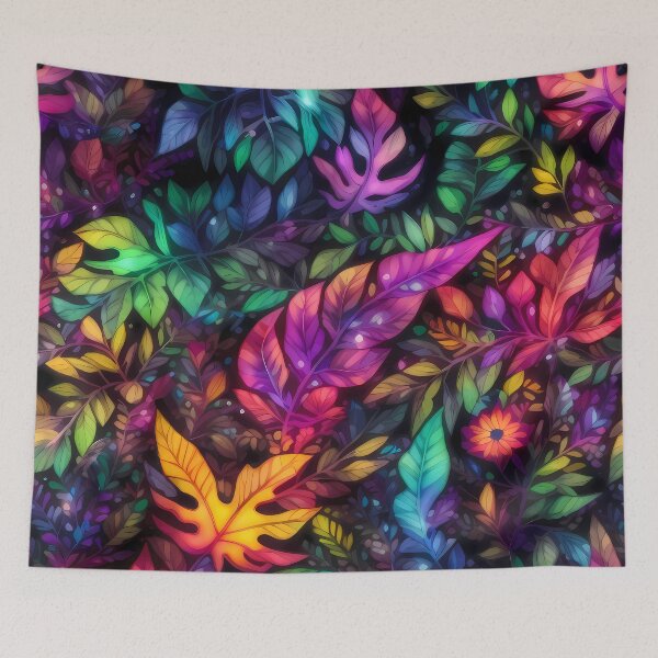 Item preview, Colourful Jurassic Leaves designed and sold by MysticalSVK.