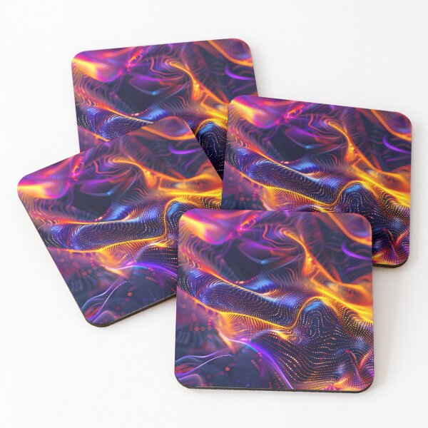 Item preview, “Digital Tech Abstract Design – Neon Colors” designed and sold by Art-Vortex-fr.