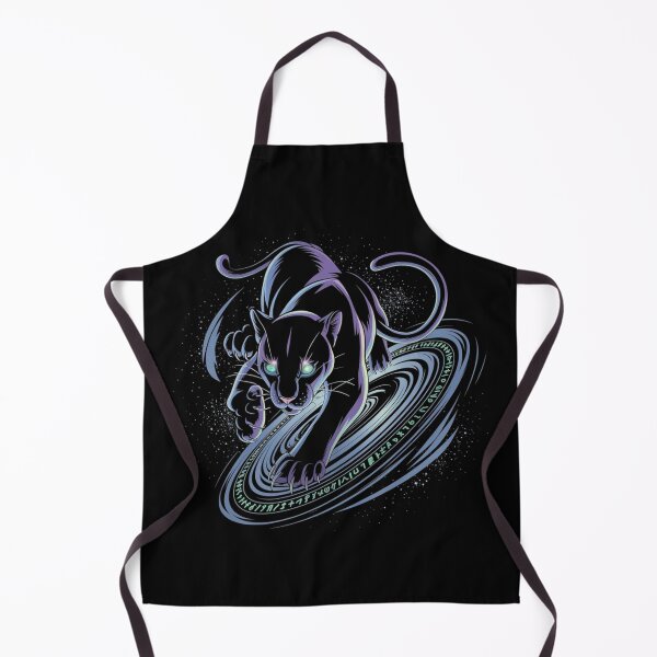 Item preview, Cosmic Panther: Mystical Tribal Vortex Art - Black Panther with Galaxy Eyes designed and sold by Kashear.