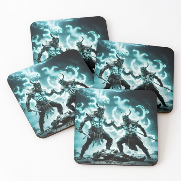 Item preview, The triumphant Viking warriors designed and sold by Sascha-Heiko.