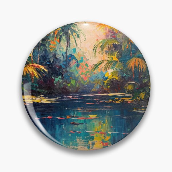 Item preview, Impressionism - Subtropical Jungle designed and sold by KootenayDesigns.