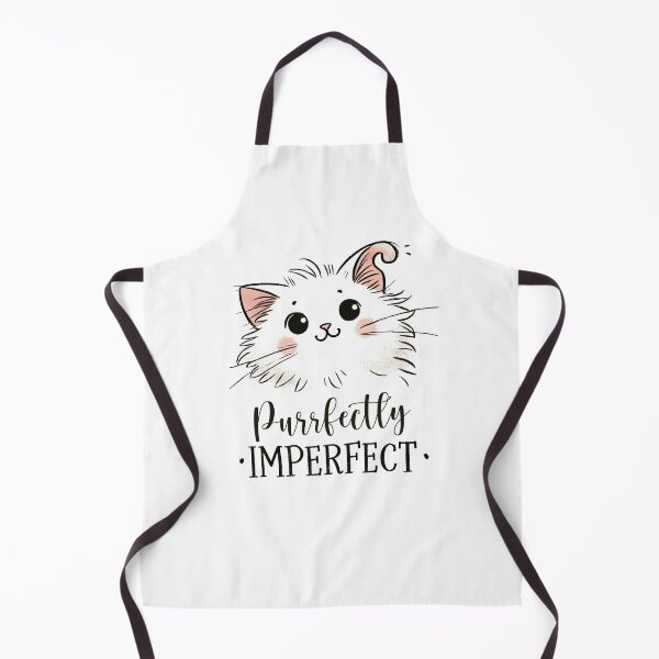 Item preview, Purrfectly Imperfect Adorable Fluffy Cat Motivational designed and sold by DuxDesigns.