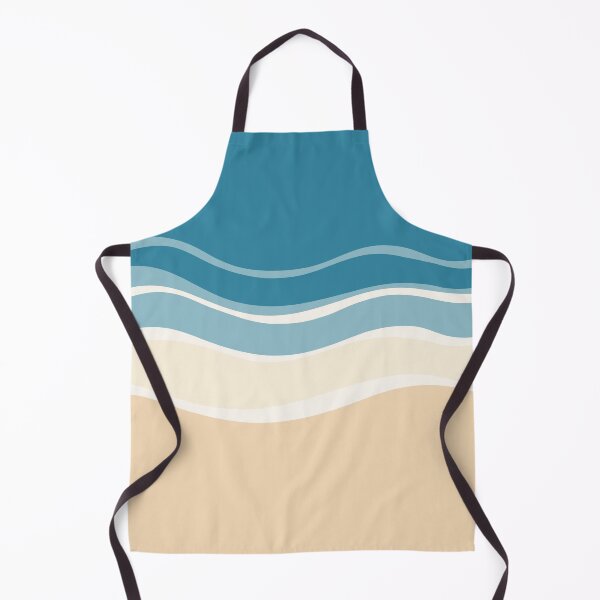 Item preview, A design of a pattern where waves meet the sandy shore, incorporating beige and blue tone. designed and sold by HEMRO.