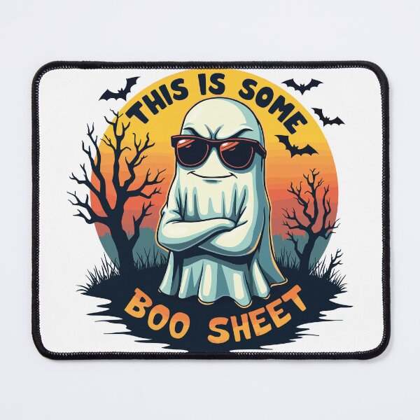 Item preview, Cool Ghost This Is Some Boo Sheet Halloween Pun Design designed and sold by Inspire-DuDe.