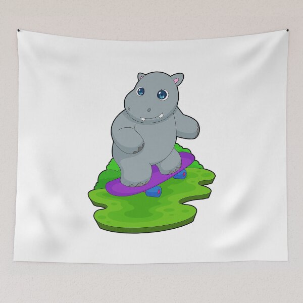 Item preview, Hippo Skater Skateboard designed and sold by Snabdesign84.