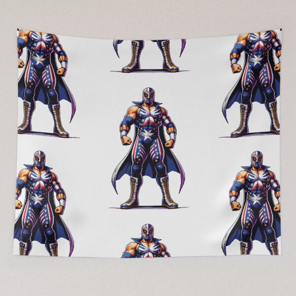 Item preview, Masked Professional Wrestler Luchador Warrior Fighter Man designed and sold by kylmllr101684.