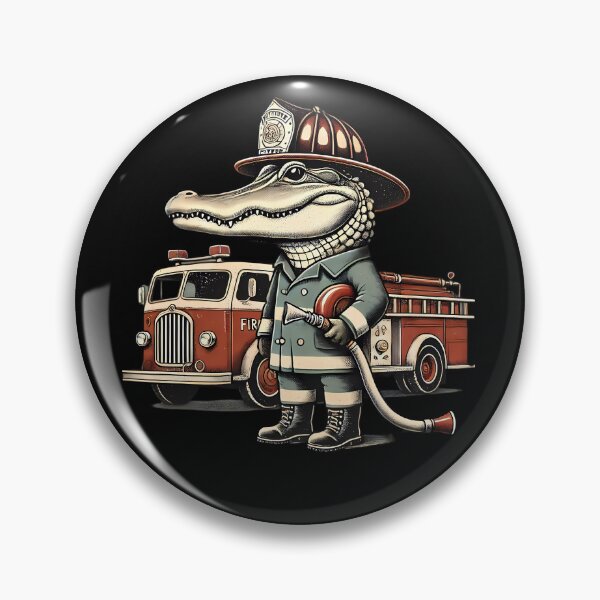 Item preview, Firefighter Croc Reporting for Duty! designed and sold by Linework Studio.