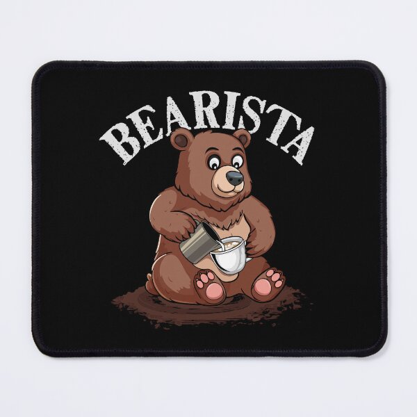 Artikelvorschau, Süßer Bär Bearista Kaffeeliebhaber Geschenk Latte Art Barista entworfen und verkauft von DSWShirts.