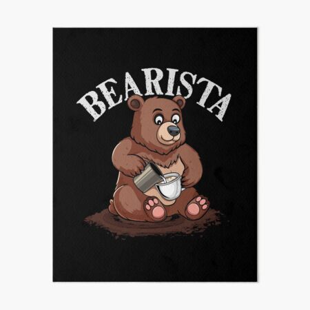 Artikel-Vorschau von Süßer Bär Bearista Kaffeeliebhaber Geschenk Latte Art Barista, designt und verkauft von DSWShirts.