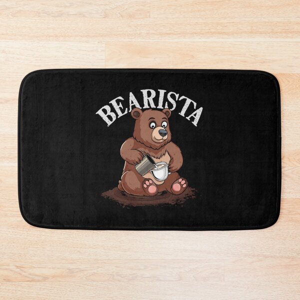 Item preview, Cute Bear Bearista Coffee Lover Gift Latte Art Barista designed and sold by DSWShirts.