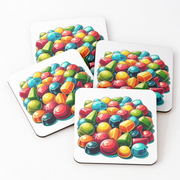 Item preview, Pile of Multicolor Gumdrop Gemstone Candy Treat Pieces designed and sold by kylmllr101684.
