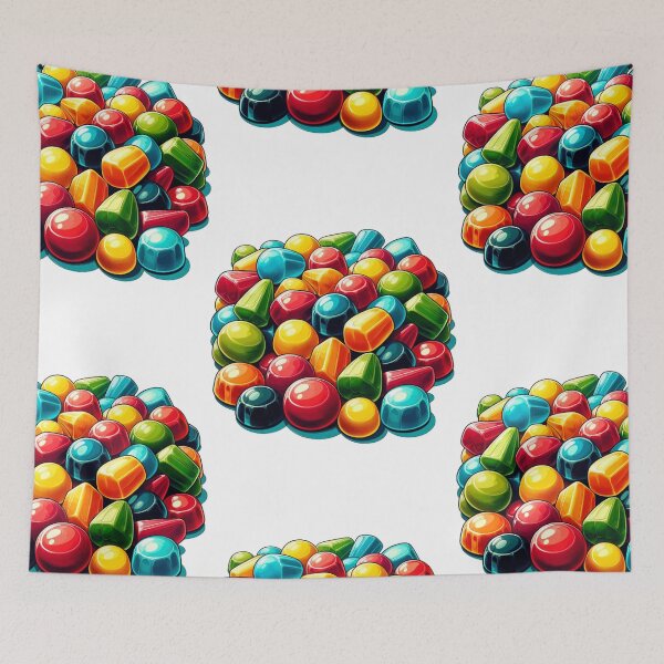 Item preview, Pile of Multicolor Gumdrop Gemstone Candy Treat Pieces designed and sold by kylmllr101684.