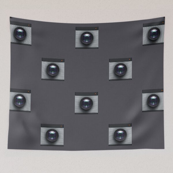 Item preview, Modern Camera Icon with Textured Silver Design designed and sold by trepiu.