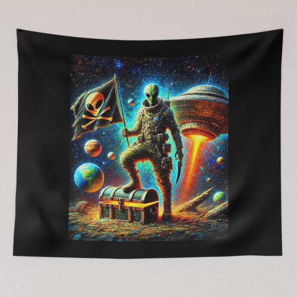 Item preview, Space Pirate - Alien Treasure Hunter designed and sold by Tabu Touch.