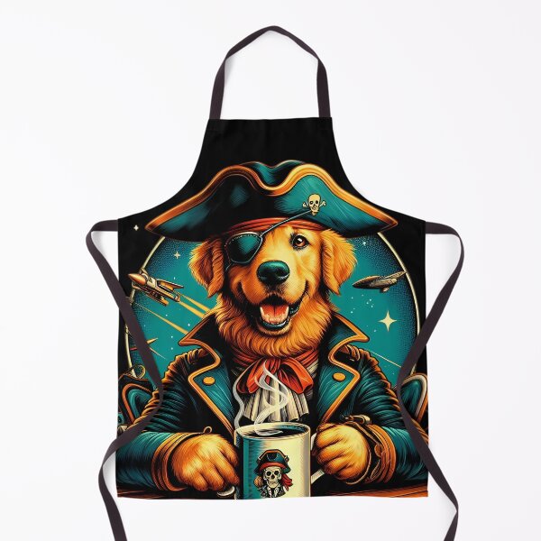 Item preview, Pirate Golden Retriever Dog funny vintage t-shirts designed and sold by PAVOXAR.