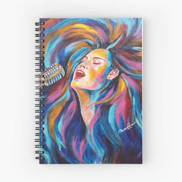 Item preview, Abstract art of a singing girl  designed and sold by HerendraSwarup.
