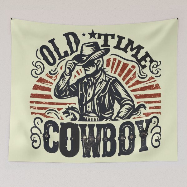Item preview, Old Time Cowboy Vintage Western T-Shirt designed and sold by GardenReign.