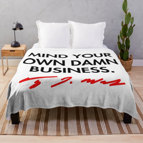 Item preview, Mind your own damn business - Tim Walz (red signature) designed and sold by Thelittlelord.