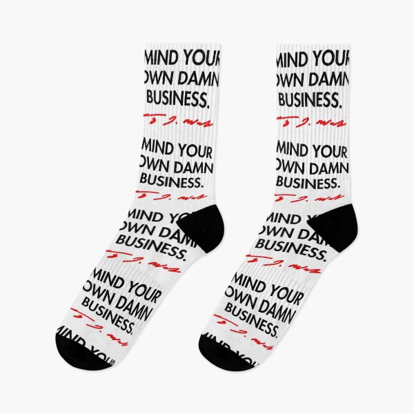 Artikelvorschau, Mind your own damn business - Tim Walz (red signature) entworfen und verkauft von Thelittlelord.