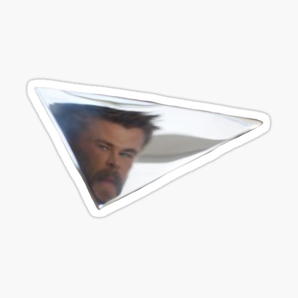 chris hemsworth annoyed mirror Sticker