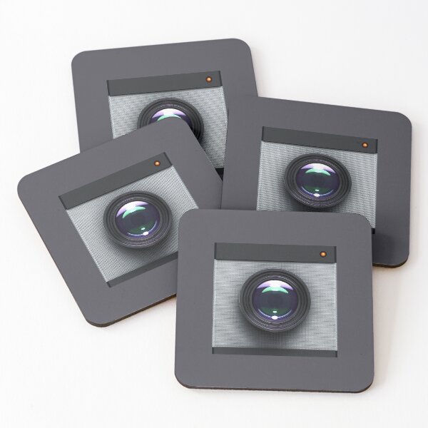 Item preview, Modern Camera Icon with Textured Silver Design designed and sold by trepiu.