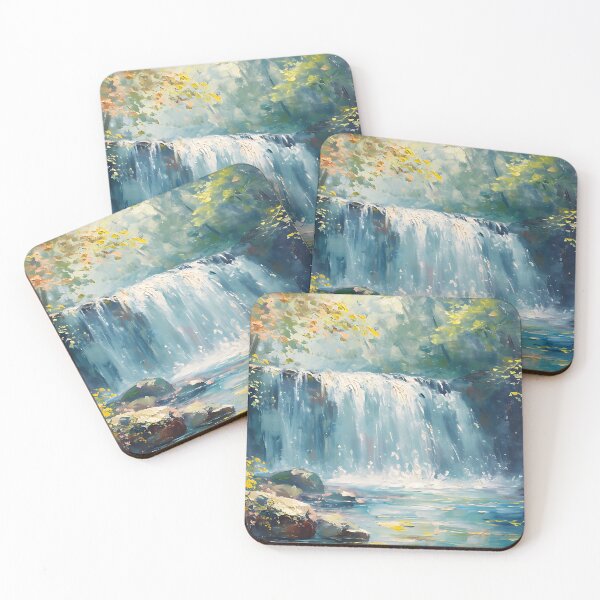 Item preview, Impressionism - Waterfall designed and sold by KootenayDesigns.