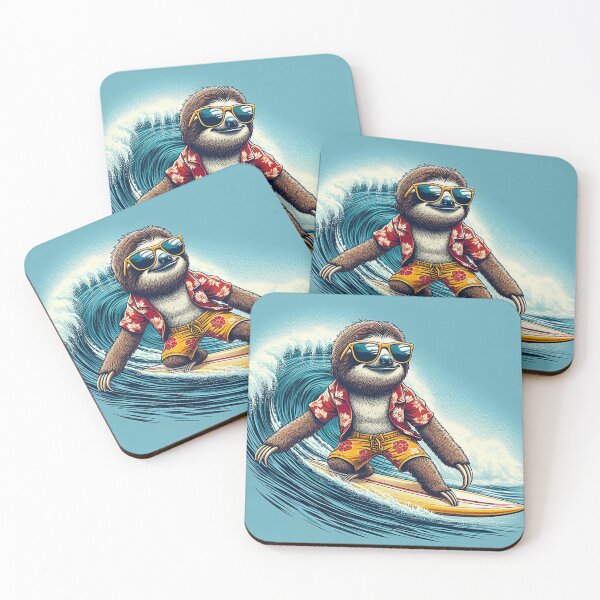 Item preview, The Surfer Sloth designed and sold by RobBonelliArts.