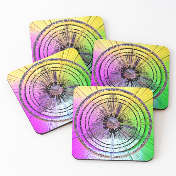 Item preview, Pink, Green & Yellow Space Wave Time Warp designed and sold by AbstractLives.